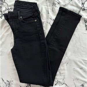 7 for all mankind black skinny jeans